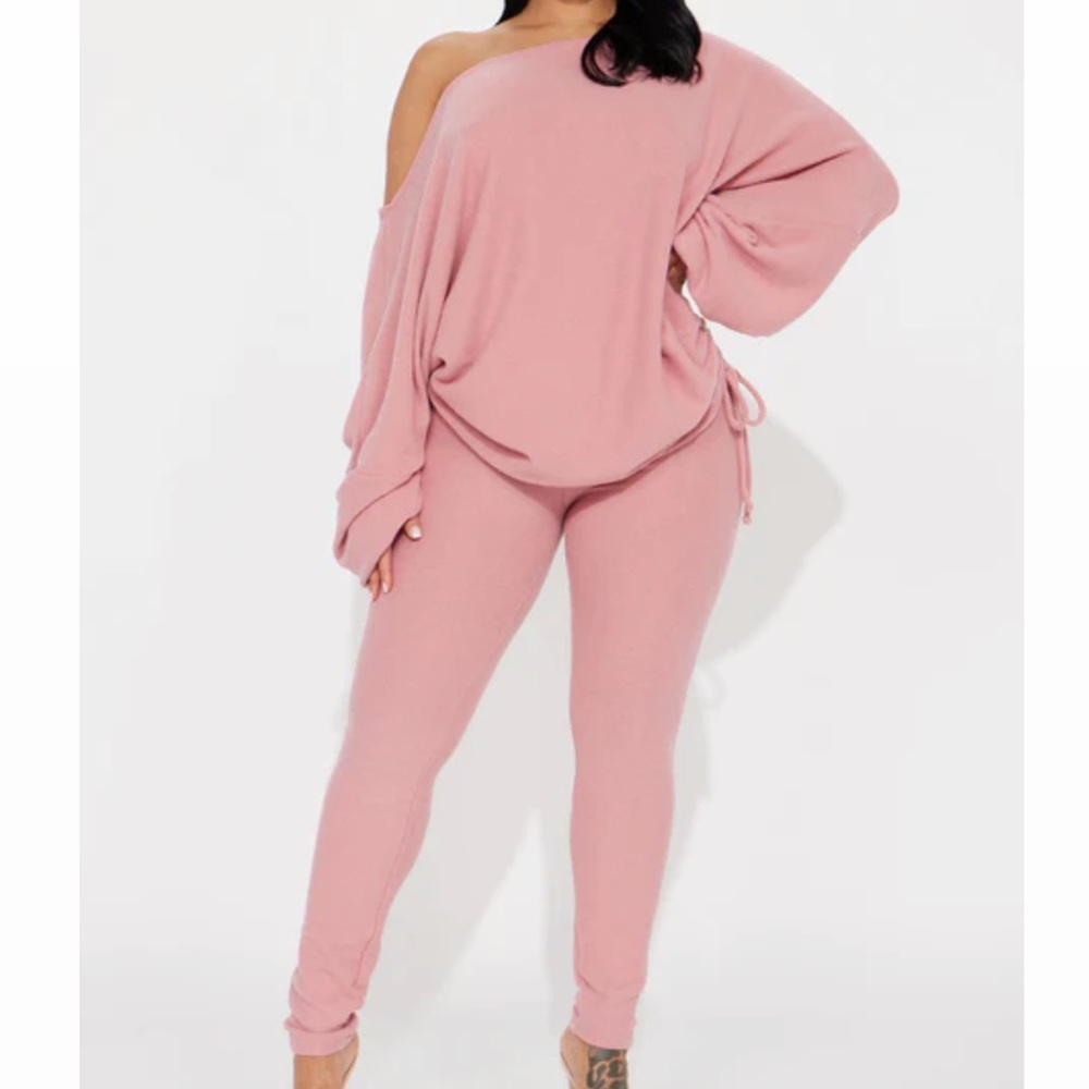 Comfy Mood Legging Set - Mauve